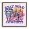 Stupell Industries Stay Wild Cowgirls Framed Floater Canvas Wall Art Design by Melissa Wang